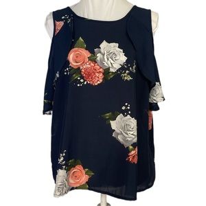 Cold Shoulder Style Blouse. Size XL.
